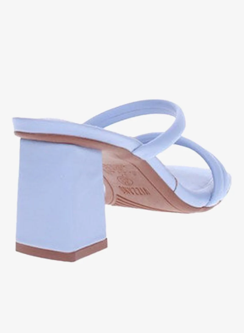 VIZZANO Blue Mid Heels Sandals for Women – Sling Back Heel Sandals for Girls with Ankle Strap for Women | Best Price UAE
