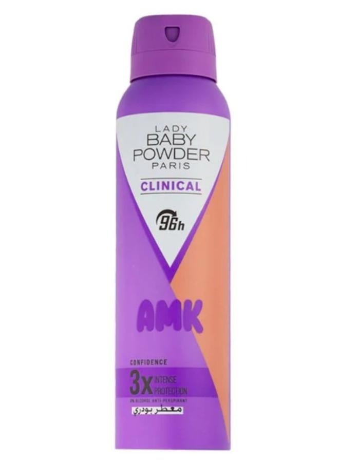 AMK Lady Baby Powder AMK Clinical Powdery Scent - 150 ml  - Image 2