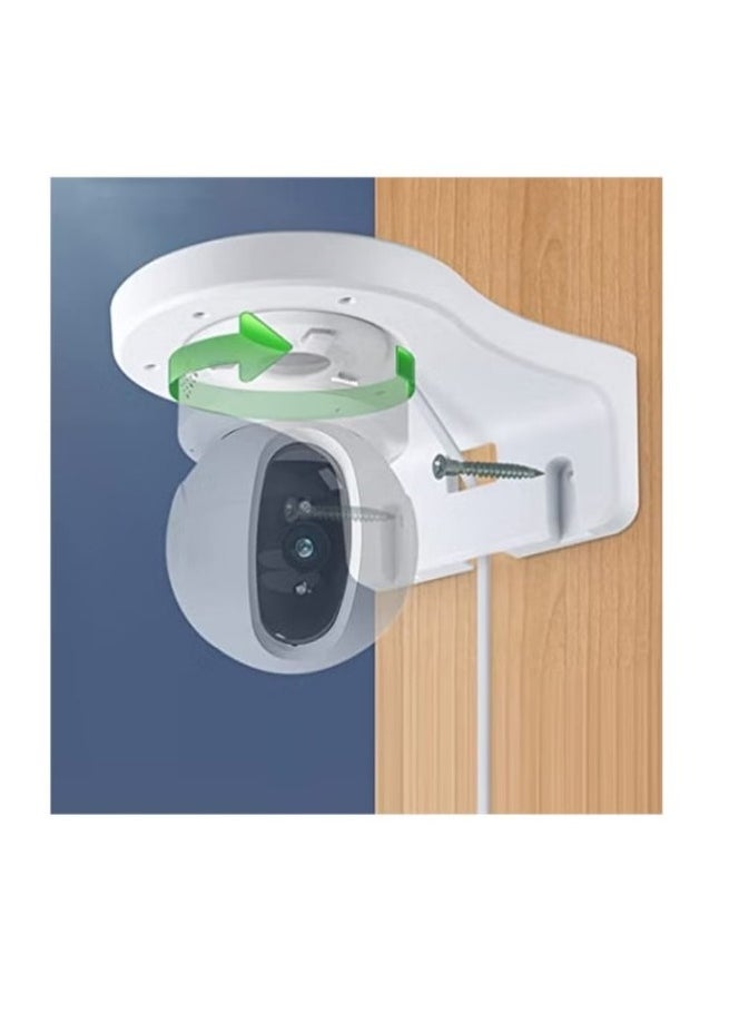 Generic - 1 Pack WiFi Wall Mount Bracket for EZVIZ C6 C4 Series IP Camera Easy Installing,Plastic PT Cameras Holder Indoor Security Systems,Support CCTV IP Cameras Cable Management - Image 1