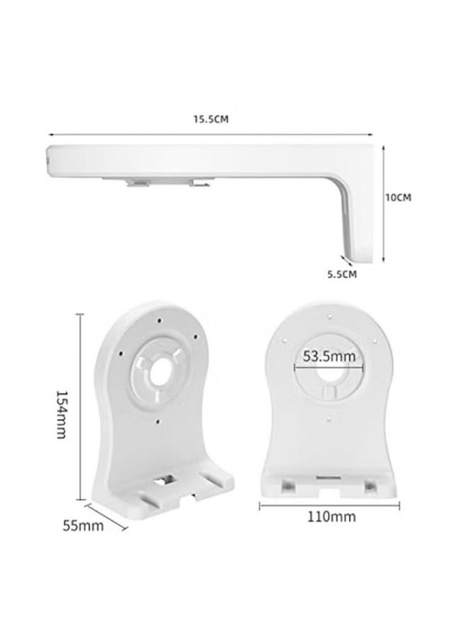 Generic - 1 Pack WiFi Wall Mount Bracket for EZVIZ C6 C4 Series IP Camera Easy Installing,Plastic PT Cameras Holder Indoor Security Systems,Support CCTV IP Cameras Cable Management - Image 1