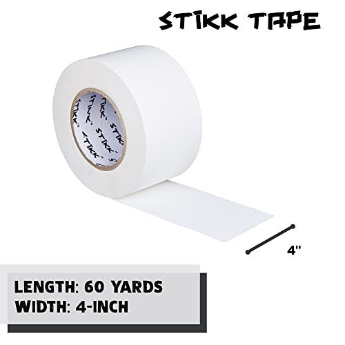 STIKK Gaffer Tape - White Gaffers Tape - 4 inch x 60 Yards - Pro Gaff Tape for Staging Work - Grafting Tape for Filming, Photography, Radio - Effective Heavy-Duty Water Resistant Gaff Tape - Image 2