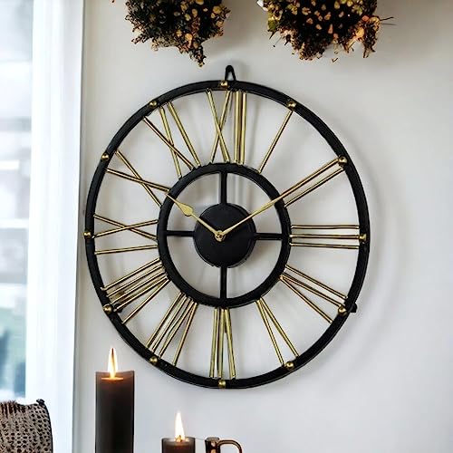 Vintage Clock Vintage Handicraft Iron Decorative Art Ware/Handcrafted Decorative Wall Art Clock/VC-9106-15 - Image 1