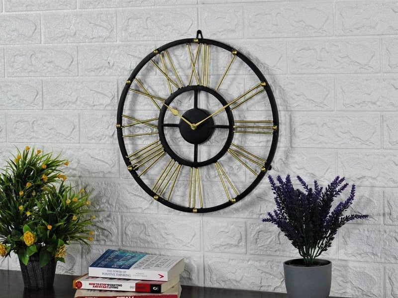 Vintage Clock Vintage Handicraft Iron Decorative Art Ware/Handcrafted Decorative Wall Art Clock/VC-9106-15 - Image 4