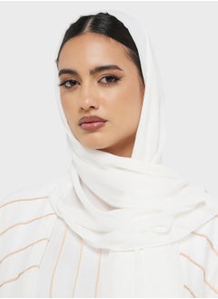 hayas closet Crew Neck Stright Sleeve Abaya  - Image 4