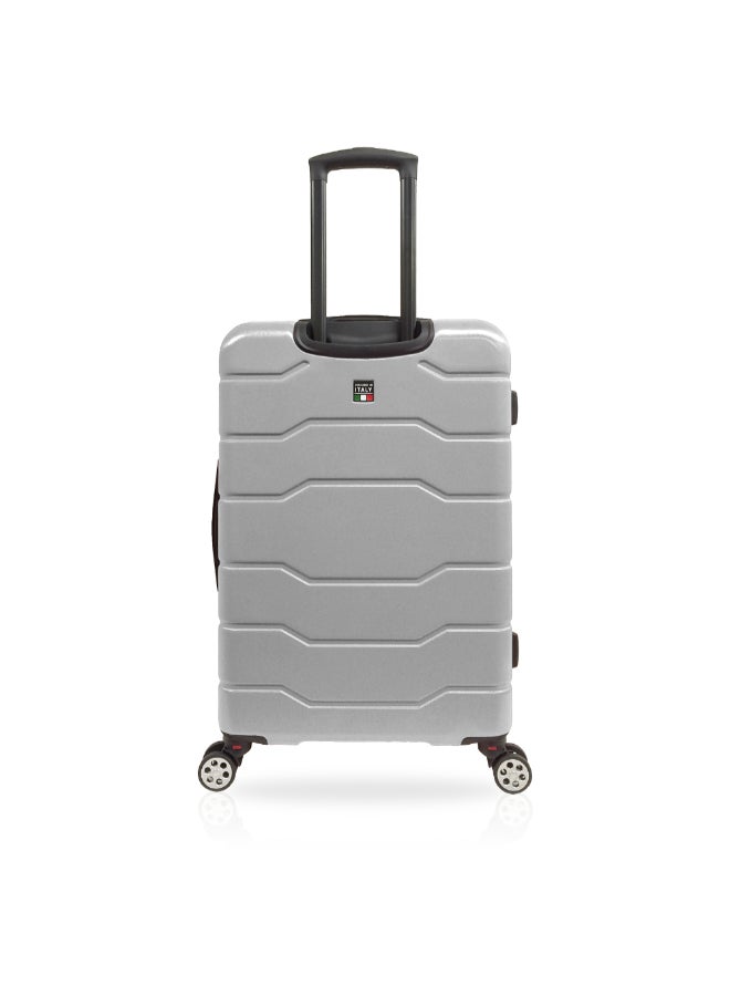 توتشي كامينو سبينر طقم حقائب سفر بغلاف صلب وعجلات دوارة 3 قطع فضي 84 x 35 x 55 سم T0126 SILVER - Image 3