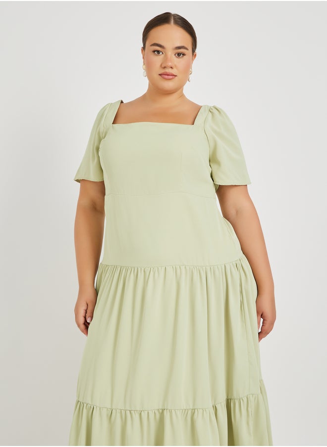 Styli Tiered Maxi Dress  - Image 3