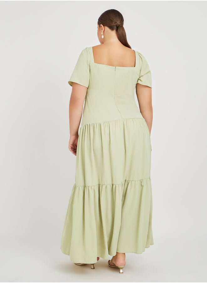 Styli Tiered Maxi Dress  - Image 5