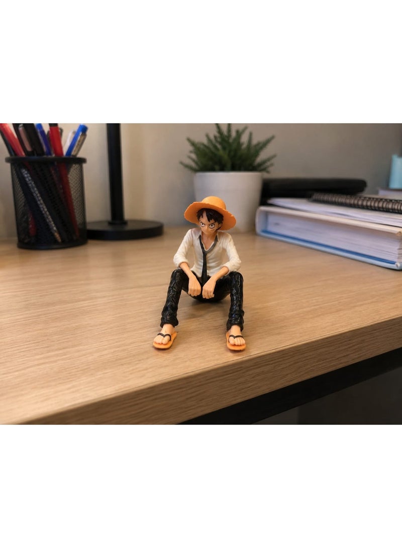Collectible 10cm seated figurine toy, perfect for decorating your car or office (1-pack), Black - Image 4