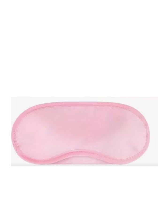 Gerenic Sleep Mask Pink Color Super Soft Face Masks and Eye Patch Adjustable Eye Masks for Travel and Nap - Image 1