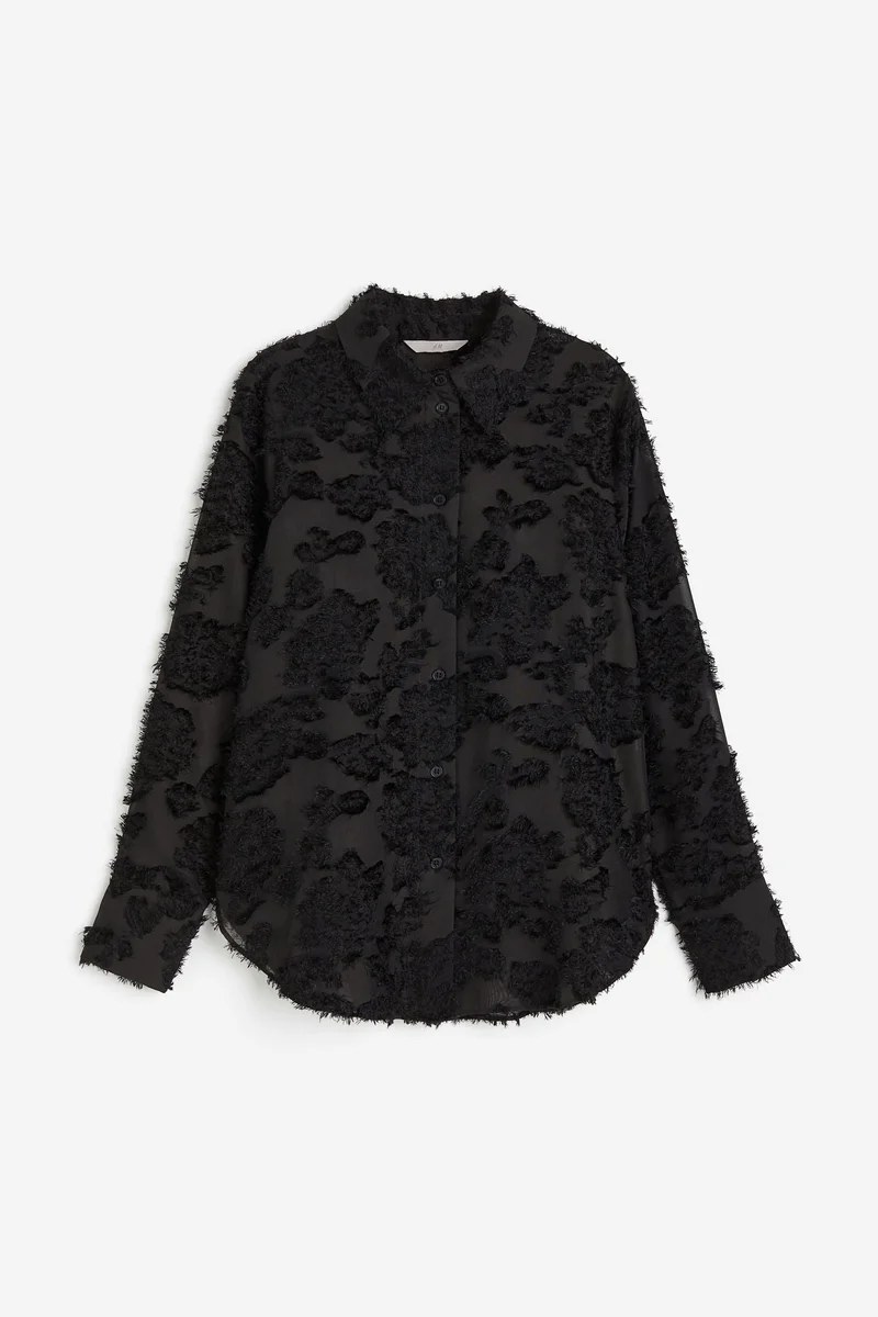 H&M Textured-Weave Shirt