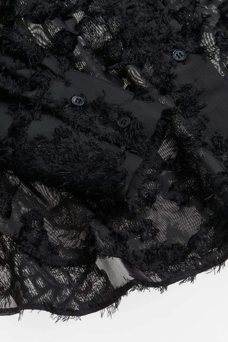 H&M Textured-Weave Shirt