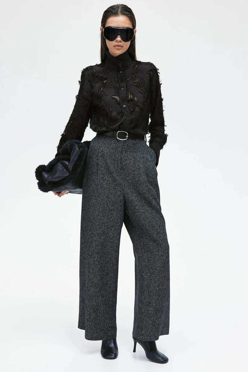 H&M Textured-Weave Shirt