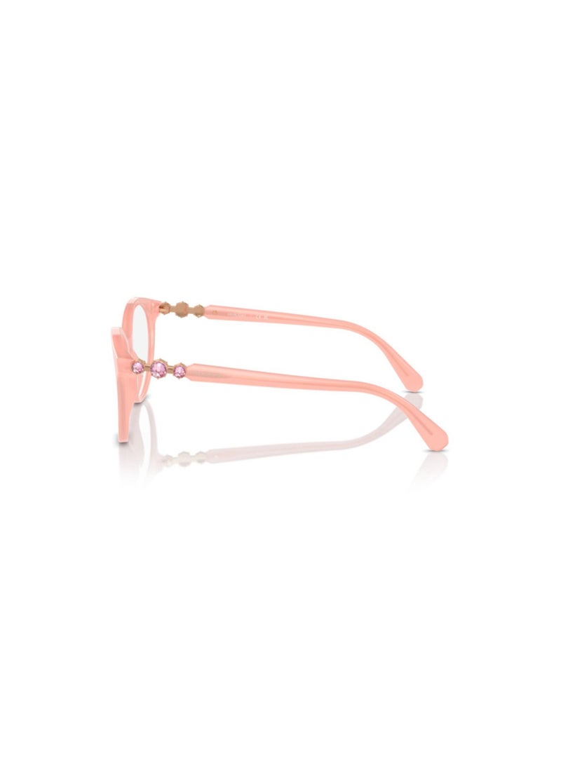 SWAROVSKI Swarovski Woman Round  Eyeglasses- Sk 2019 - Lense Size:50Mm - Opal Pink - Image 2