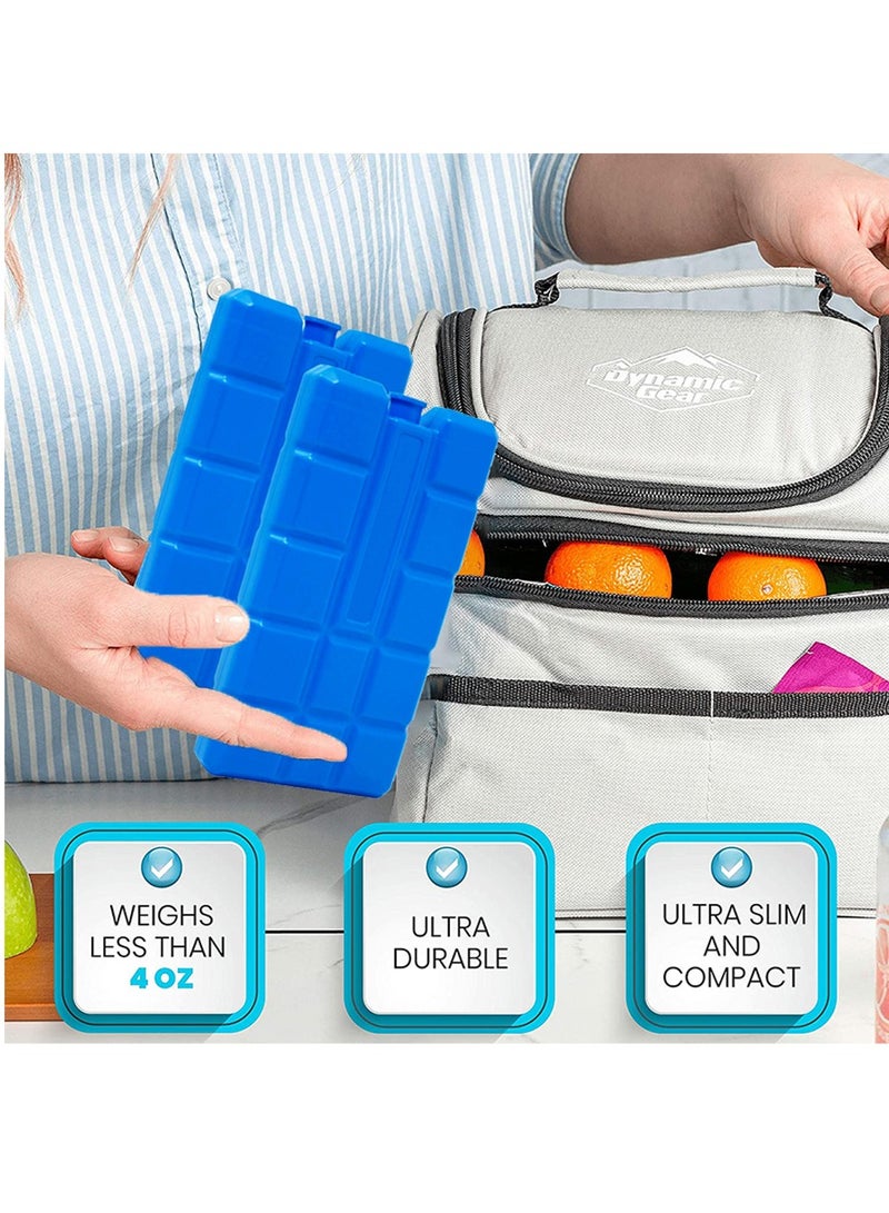 KASTWAVE Reusable Ice Packs for Lunch Boxes or Coolers Ice Pack Bricks Freezer Blocks Freezer Packs (Pack of 2) - Image 4