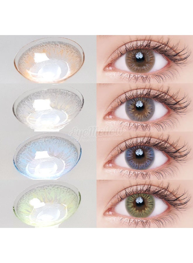 أو.بي كير عدسات لاصقة ملونة Hazel 15، عدسات لاصقة تجميلية للجنسين، عدسات طبيعية عصرية، عدسات ناعمة بنسبة 42% ضد الماء - Image 2