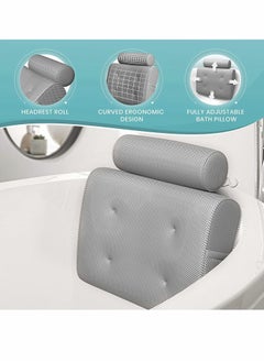 KASTWAVE Bathtub Bath Pillow for Tub, Jacuzzi Bathtub Spa Pillow with Back and Headrest Cushion  - Image 5