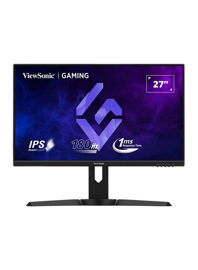 ViewSonic 27 Inch FHD IPS Gaming Monitor with 180Hz, 1ms, Height Adjustment, AMD Free Sync, sRGB104%, HDR10, Bezel-Less, Eye Care, Wall Mount, Game Mode, HDMI, DP, VGA, XG2709 Black - Image 1