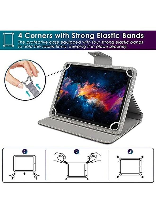 erorex - Universal 10.1 Inch Tablet Case 10 Inch Tablet Cover Magnetic Closure Travel Portable Protective Folio Leather Stand Shell Case For All Kinds Of 9.6 10.6 Inch Android Ios Windows Tablet 7 - Image 1