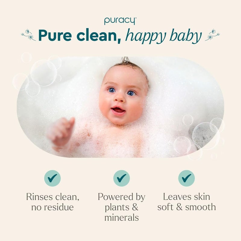 Puracy Shampoo & Body Wash for Children - Perfect Skin, Pure Ingredients with 12 Fruit & Vegetable Extracts for Silky Smooth Skin, Gentle Citrus Grove Aromas, 98.8% from Mother Nature, 12 Fl Oz (2-Pk) - Image 4