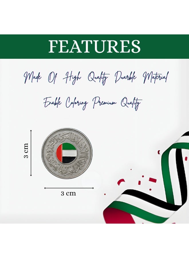 PRINTSHOP4ME UAE National Day Badges for celebrating National | Flag day and spirit of union badges for men | Women | Kids for events - Image 3