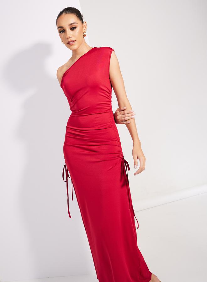 Styli Draped Jersey Dress - Image 2