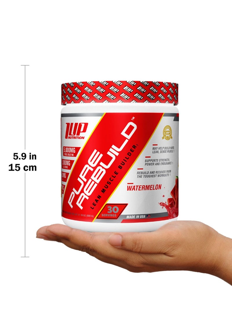 1UP NUTRITION - Pure Rebuild lean muscle builder - Watermelon - (600 g) - Image 1