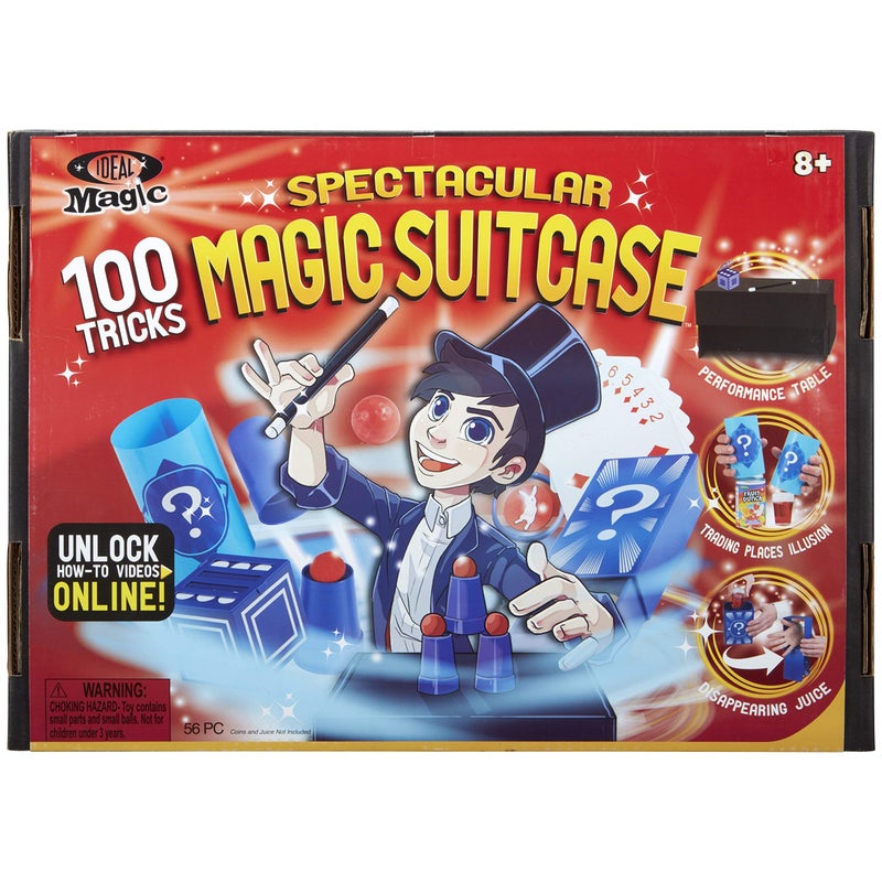 Ideal Magic Spectacular Magic Suitcase, Easy Way to Learn Magic Tricks with Props, Perfect for Beginner Magicians, Over 100 Tricks, For Ages 8 and up - Image 2