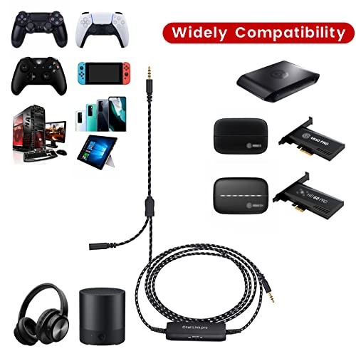 weishan HD60 S+ Chat Link Pro Cable Replacement for Elgato HD60 X, HD60PRO Capture Card, Chat Adapter Replacement for Nintendo Switch, Xbox One and PS5, with in-line Isolator - Image 5