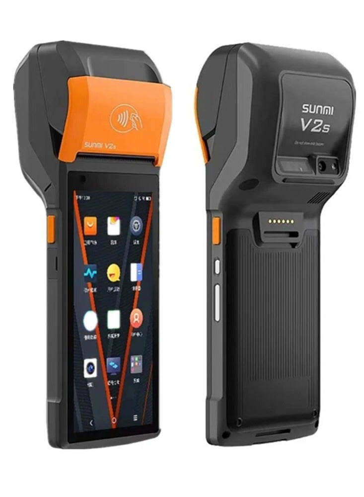 SUNMI V2s Black and orange