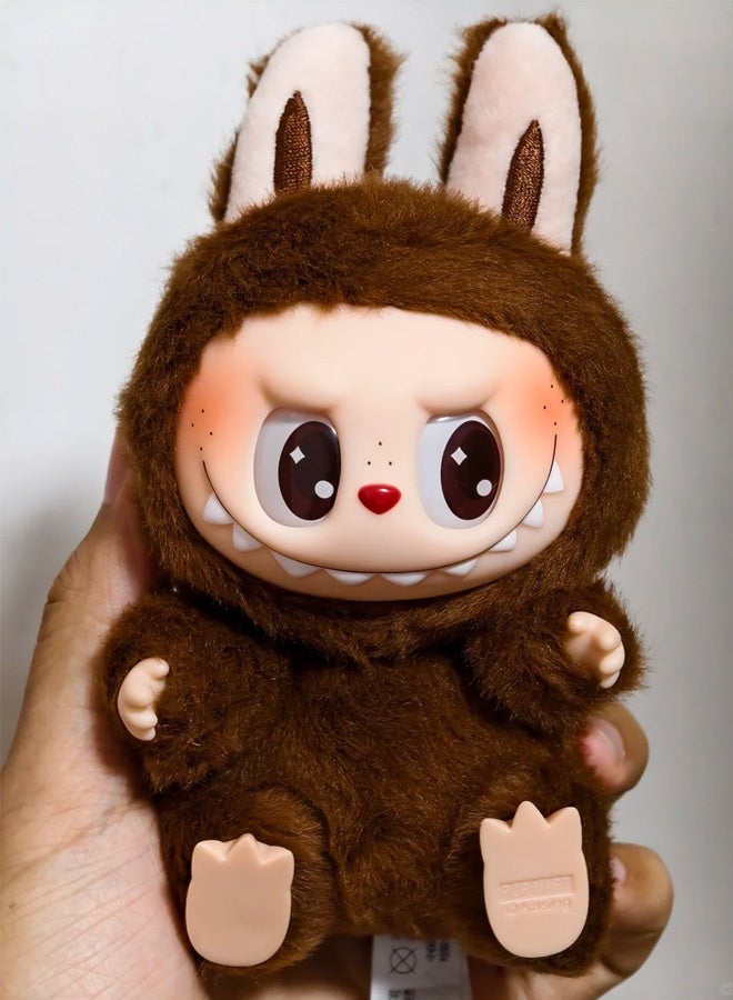 LABUBU Cute Labu Plush Figure Toys Secret The Monters Labu Brown Color Plush Dolls Toys Soft Brown DUODUO Labu Toys Keychains  - Image 2