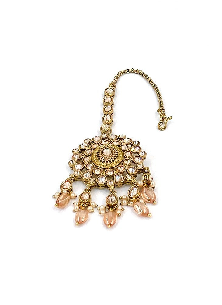 GOHONA - GOHONA Traditional Indian Head Jhoomar Passa Jewelry Main Tikka for Women - Image 1