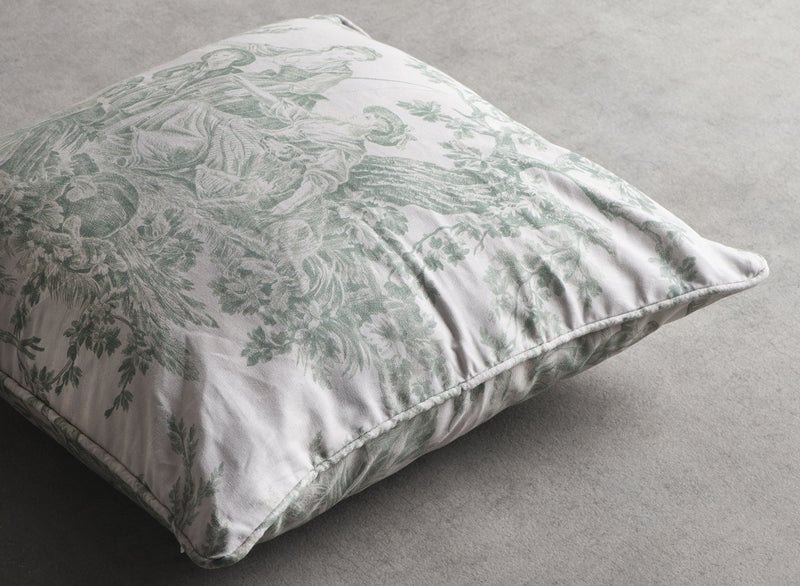 ميزون دي هيرمين Maison D 'Hermine Cushion Cushion Cover 100 ٪ Cotton Throw toile toile cover with shipper invisible for sofa bedroom the miller - antique Green - Spring/Summer (20 "x20") - Image 4