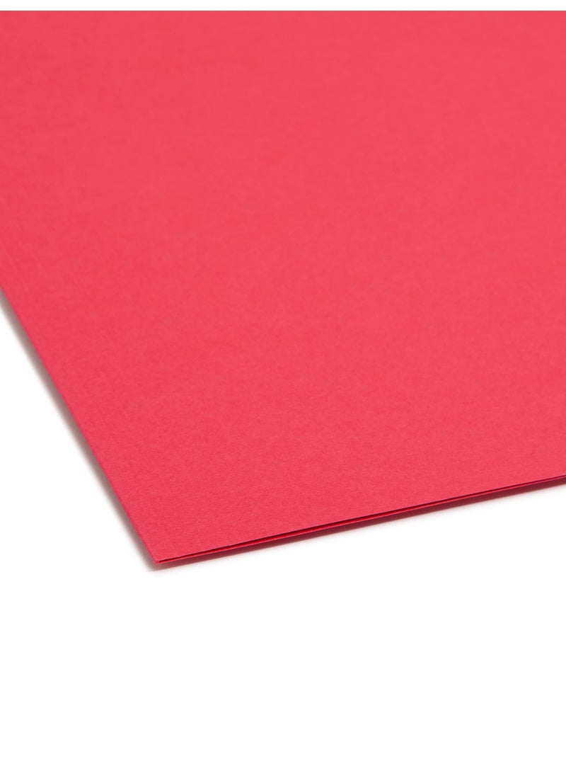 Smead Smead Fastener File Folder, 2 Fasteners, Reinforced 1/3-Cut Tab, Legal Size, Red, 50 per Box (17740) (Pack of 1)  - Image 4