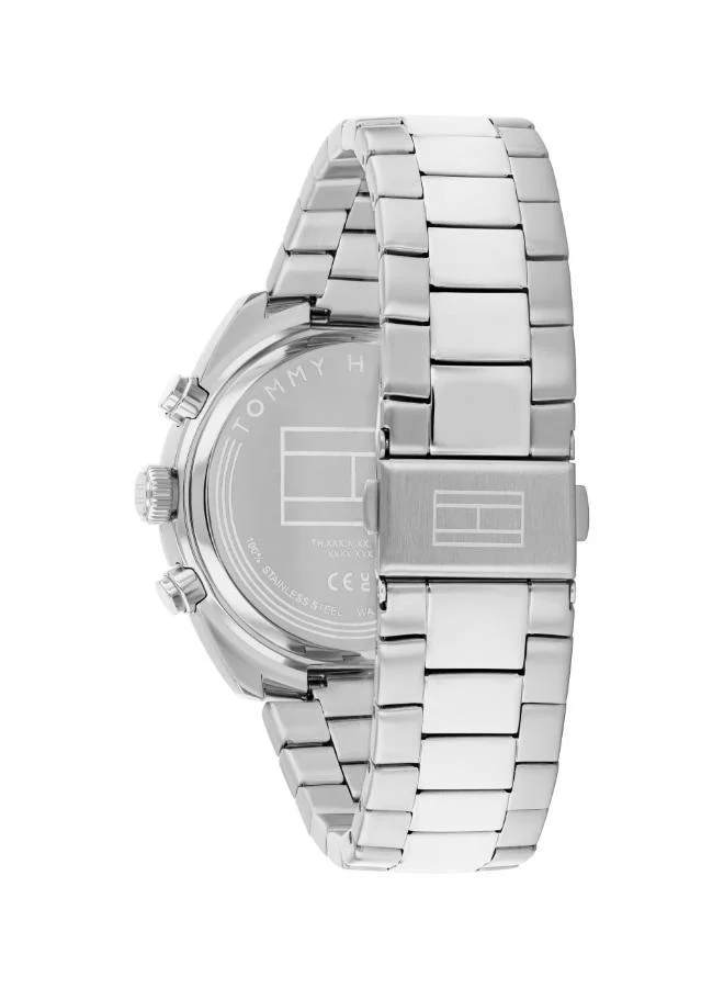 تومي هيلفيغر ساعة كوارتز بعقارب وسوار من الفولاذ المقاوم للصدأ