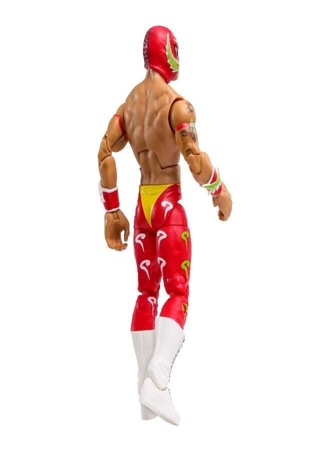 WWE - WWE Rey Mysterio Elite Collection Action Figure, Deluxe Articulation & Life-Like Detail with Iconic Accessories, 6-Inch - Image 1