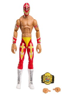 WWE Rey Mysterio Elite Collection Action Figure, Deluxe Articulation & Life-Like Detail with Iconic Accessories, 6-Inch