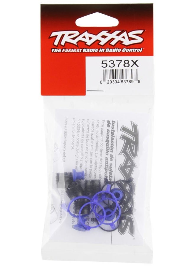 أغطية كرات المحور لملحقات سيارات RC (4) أغطية غبار مطاطية (4) Revo/E-Revo/Summit - Tra5378X، أسود، V5378X