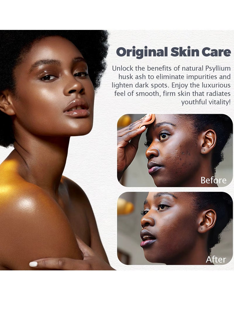 Elaimei صابون أفريقي أسود 100 جرام للوجه وغسل الجسم مع زبدة الشيا لتخفيف البقع الداكنة وبقع حب الشباب مضاد للشيخوخة يرطب ويوازن البشرة الدهنية 100% خام عضوي غير مكرر ومصنوع يدويًا - Image 2