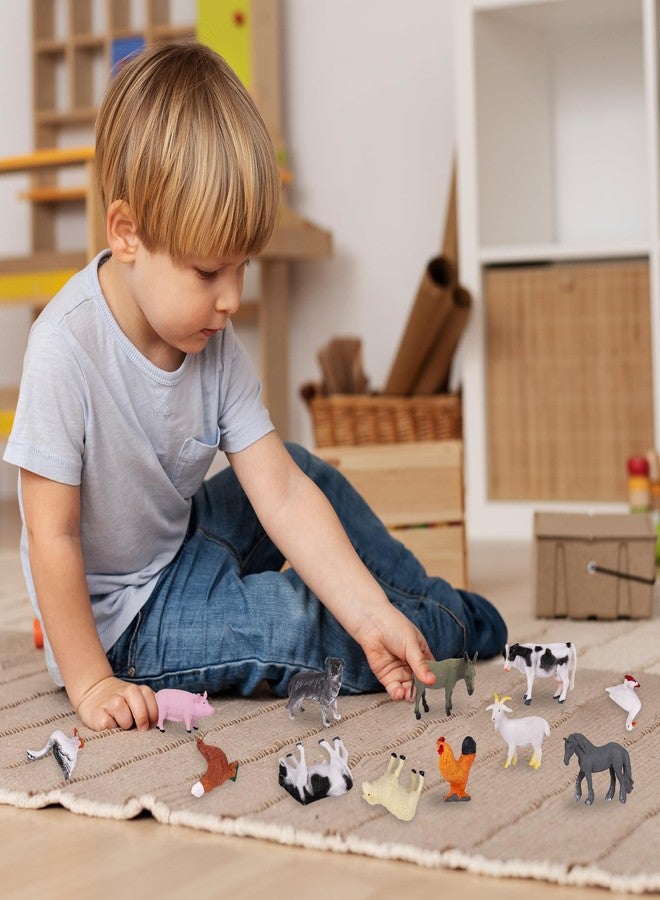 ArtCreativity Farm Animal Figurines - Farm Animal Figures Set Includes 12 Pieces - 2 inch Barnyard Farm Animal Cake Toppers with a Lifelike Design - Farm Party Favors for Kids Birthday Decorations - Image 5