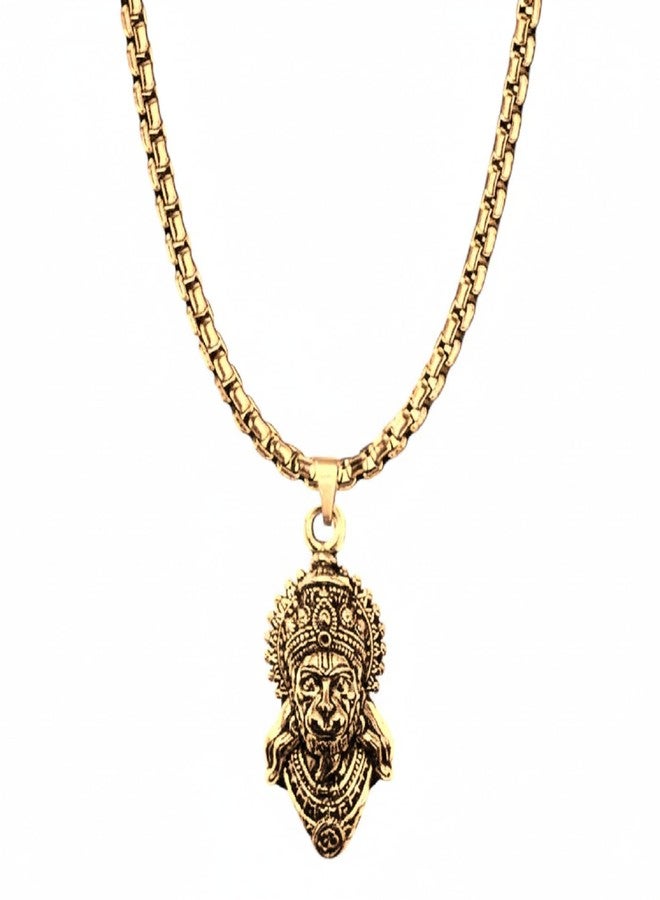 CHARMS Spiritual Gold Hanuman Pendant Chain - Image 1