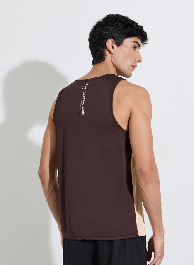 Styli Color Block Printed Regular Fit Tank Top - Image 4