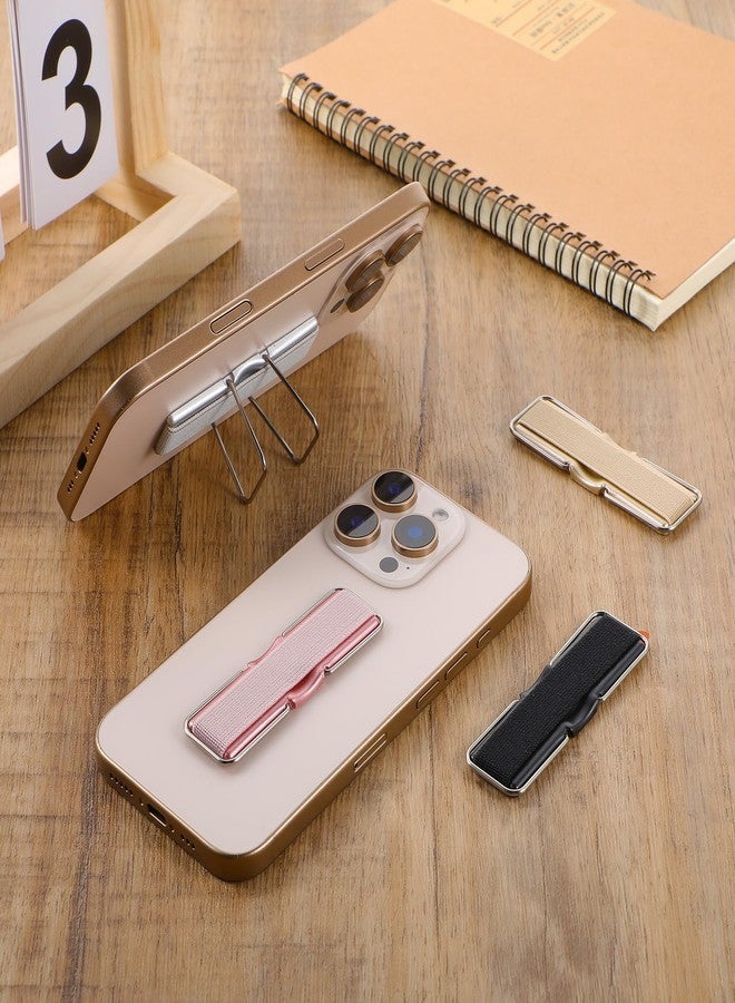 Ymapinc Phone Strap Grip Holder, Phone Finger Strap Slim Adhesive Flat Cellphone Stand Handle Kickstand Case with Elastic Finger Loop for Most Smartphones and Cell Phone Case - Image 4