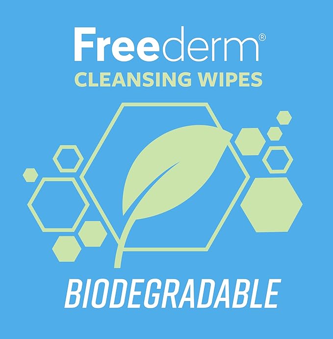 Freederm Freederm Fragrance Free Deep Pore Face Cleansing Wipes for Spot Prone Skin Fights Spot Causing Bacteria Biodegradable 25count - Image 4