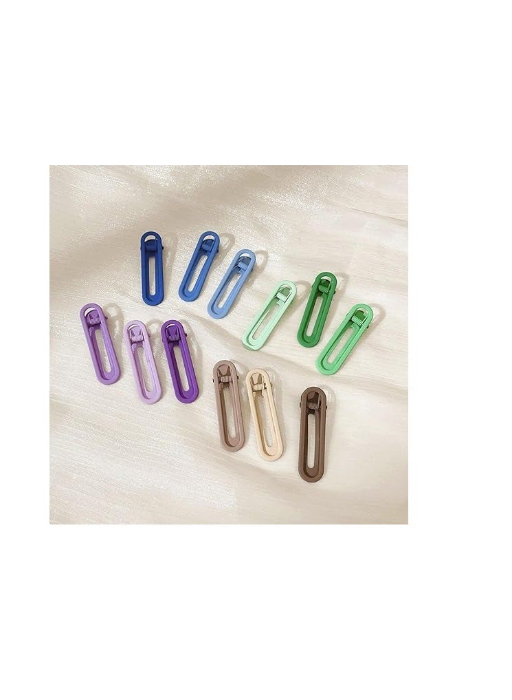 WOD Makeup Hair Clips, Solid Candy Color Non-slip Hair Accessories for Girls, Cute Duck Bill Hair Pin Clip, Strong Buckle for Girls, 3 Piece Blue - Image 3