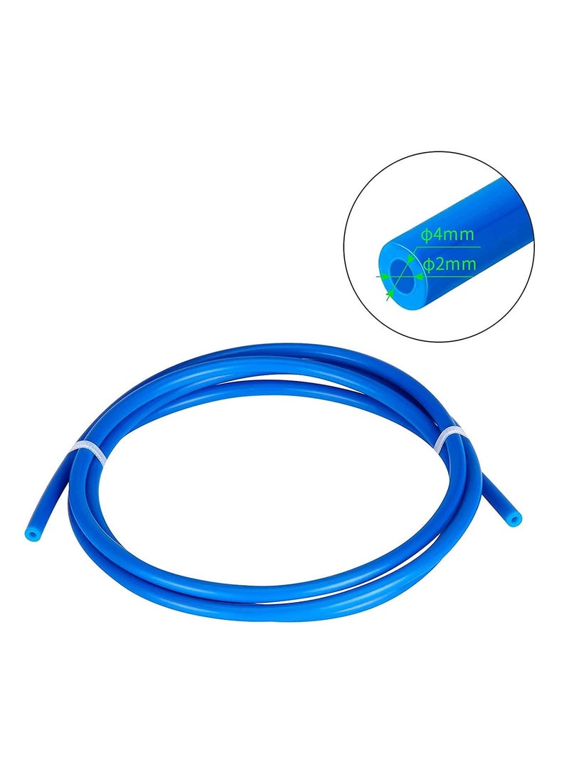 Generic - PTFE Bowden Tube (1M) 1PCS+ 6pcs KJH04-M6 Fittings + 6pcs JP4-01 Pneumatic Fittings with PTFE Tube Cutter for 3D Printer 1.75mm Filament - Image 1
