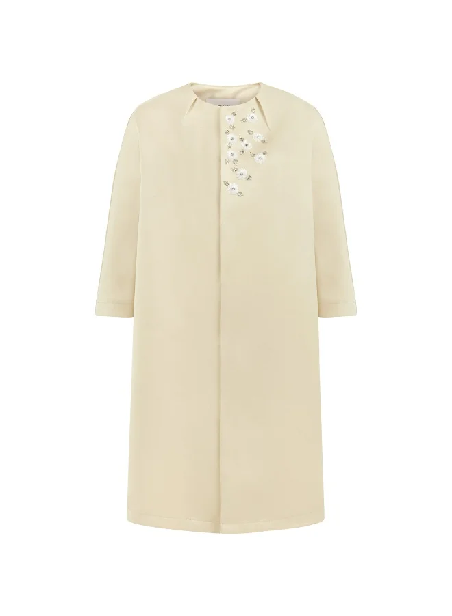 ابيكول معطف ترنش مطرز