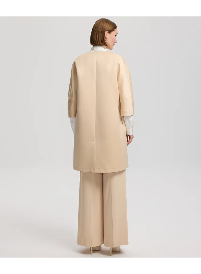 Ipekyol  Relaxed Fit Embroidered Trench Coat for Women | Best Price UAE