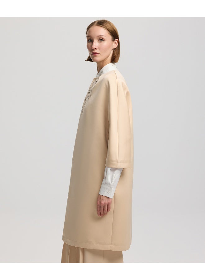 Ipekyol Relaxed Fit Embroidered Trench Coat - Image 4