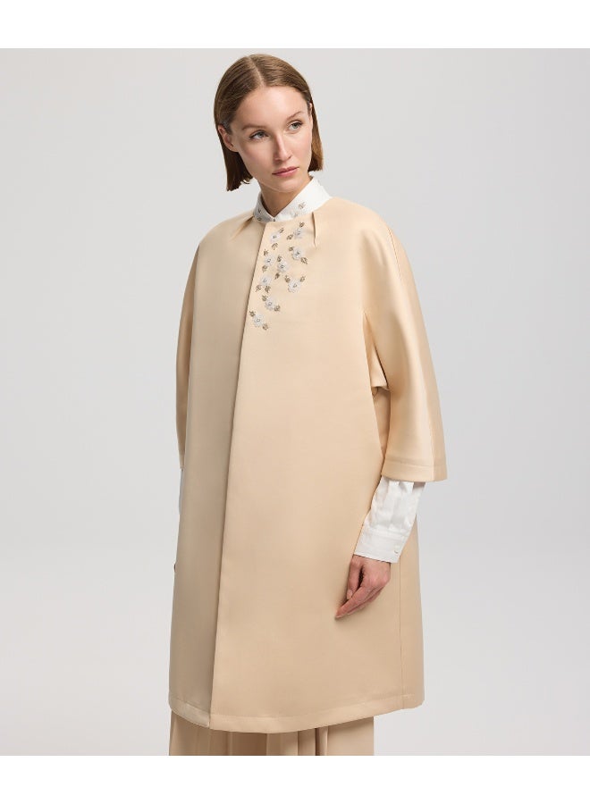 Ipekyol Relaxed Fit Embroidered Trench Coat - Image 5