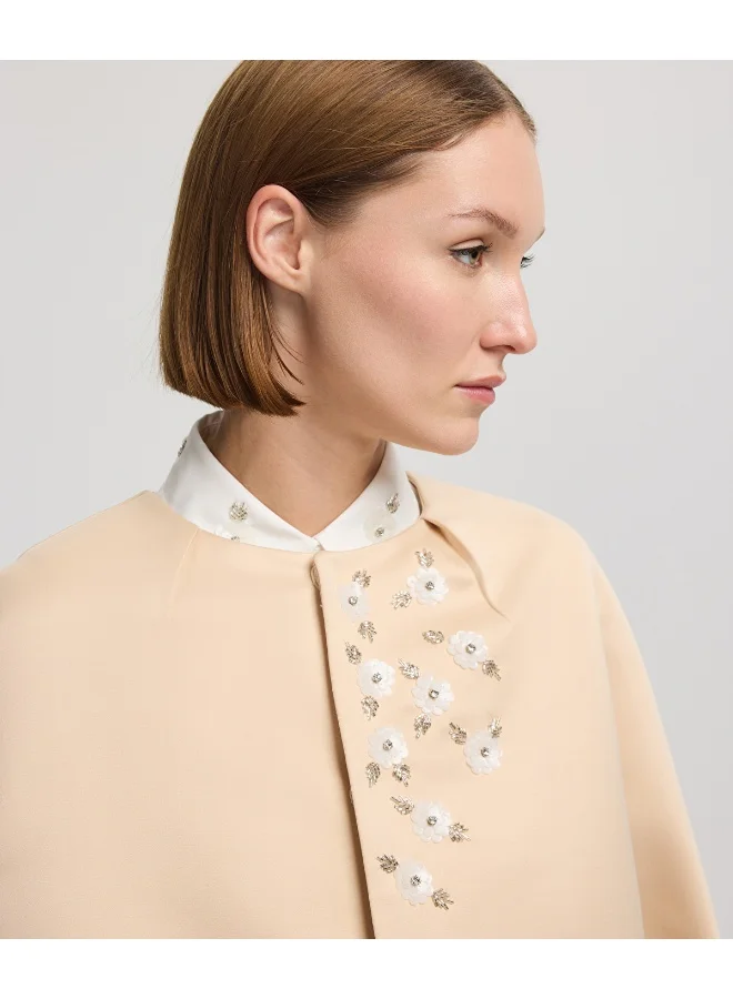 Ipekyol  Relaxed Fit Embroidered Trench Coat for Women | Best Price UAE